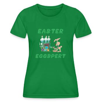 Ostern Eggspert - Frauen Funktions-T-Shirt - Kelly Green - Vorne - AI Model Female 172 dark (172cm)