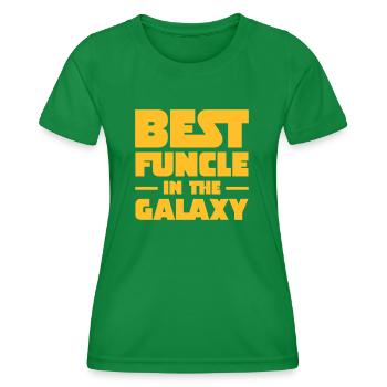 Best Funcle In The Galaxy | Gift For A Fun Uncle - T-shirt sport Femme - vert - Devant - AI Model Female 172 dark (172cm)