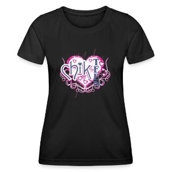 chik teen - Women's Functional T-Shirt - black - Front - AI Model Female 172 light (172cm)