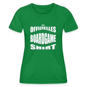 Boardgamer tshirt - Mein offizielles Boardgame - Frauen Funktions-T-Shirt - Kelly Green - Vorne - AI Model Female 172 dark (172cm)