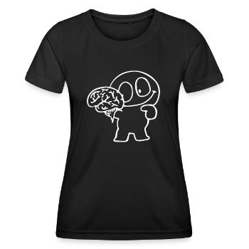 Idiot use your brain - Women's Functional T-Shirt - black - Front - AI Model Female 172 light (172cm)
