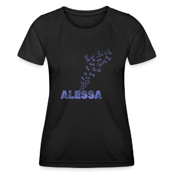 Sports nautiques Alessa - T-shirt sport Femme - noir - Devant - AI Model Female 172 light (172cm)