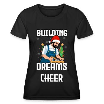 Jingle Bells Healthy Teeth Swell Dentiste Z - T-shirt sport Femme - noir - Devant - AI Model Female 172 light (172cm)