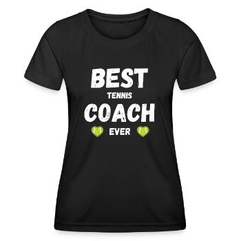 Der beste Tennistrainer der Welt - Frauen Funktions-T-Shirt - Schwarz - Vorne - AI Model Female 172 light (172cm)