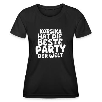 Corsica - Women's Functional T-Shirt - black - Front - AI Model Female 172 light (172cm)