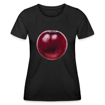 Pflaume Frucht Geschenk - Frauen Funktions-T-Shirt - Schwarz - Vorne - AI Model Female 172 light (172cm)