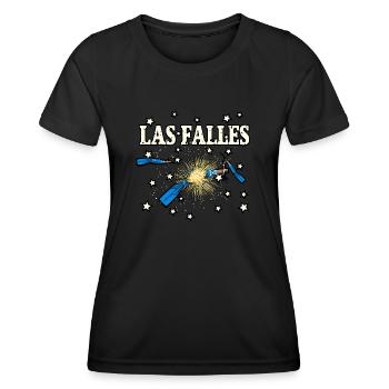 Falles Truenos - Frauen Funktions-T-Shirt - Schwarz - Vorne - AI Model Female 172 light (172cm)