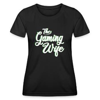 The Gaming Wife - Frauen Funktions-T-Shirt - Schwarz - Vorne - AI Model Female 172 light (172cm)