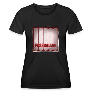 Name Fussball Geschenkidee - Frauen Funktions-T-Shirt - Schwarz - Vorne - AI Model Female 172 light (172cm)