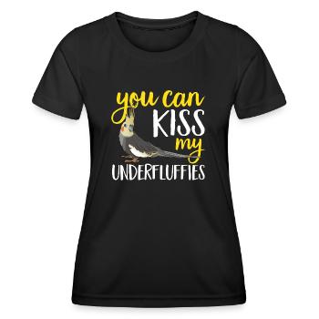 Cockatiel Cockatiel Cockatoo Perroquet Oiseau Cadeau - T-shirt sport Femme - noir - Devant - AI Model Female 172 light (172cm)
