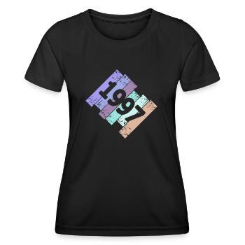 1997 - Women's Functional T-Shirt - black - Front - AI Model Female 172 light (172cm)