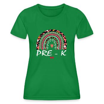 Boho Kindergarten Squad Geschenk - Frauen Funktions-T-Shirt - Kelly Green - Vorne - AI Model Female 172 dark (172cm)