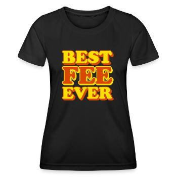 Fée Prénom Drôle Cadeau - T-shirt sport Femme - noir - Devant - AI Model Female 172 light (172cm)