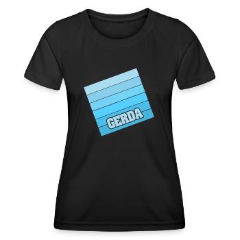 Geschenk für Gerda - Frauen Funktions-T-Shirt - Schwarz - Vorne - AI Model Female 172 light (172cm)