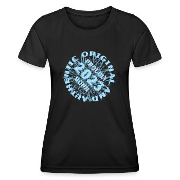 Année 2023 - T-shirt sport Femme - noir - Devant - AI Model Female 172 light (172cm)