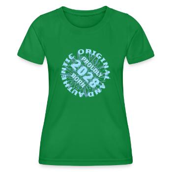 Spiel 2028 - Frauen Funktions-T-Shirt - Kelly Green - Vorne - AI Model Female 172 dark (172cm)