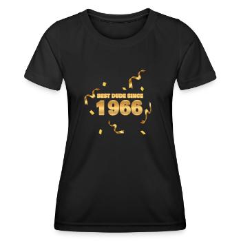 1966 - Frauen Funktions-T-Shirt - Schwarz - Vorne - AI Model Female 172 light (172cm)