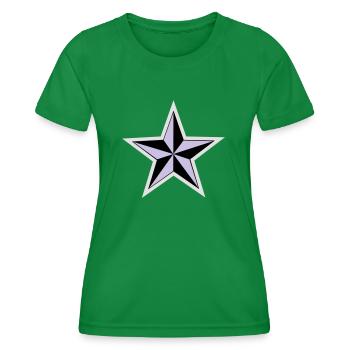 Stern - Rock´n´Roll - Frauen Funktions-T-Shirt - Kelly Green - Vorne - AI Model Female 172 dark (172cm)
