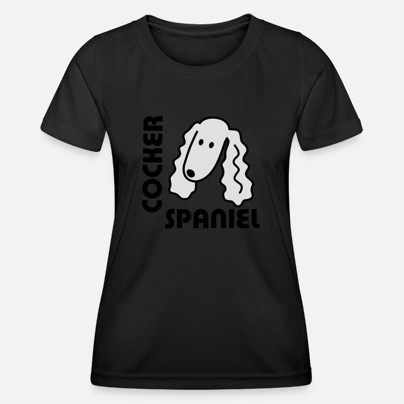 Cocker Spaniel - Women's Functional T-Shirt - black