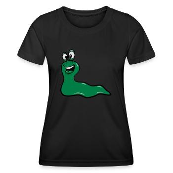 snail cute funny - Women's Functional T-Shirt - black - Front - AI Model Female 172 light (172cm)