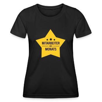 Mitarbeiter des Monats - Frauen Funktions-T-Shirt - Schwarz - Vorne - AI Model Female 172 light (172cm)