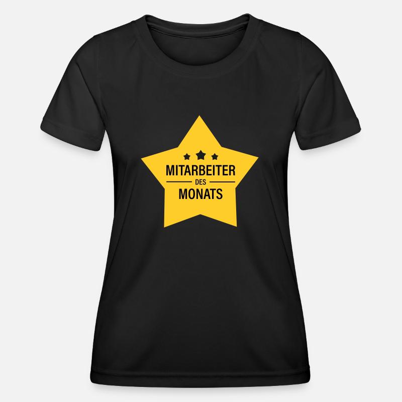 Mitarbeiter des Monats - Frauen Funktions-T-Shirt - Schwarz