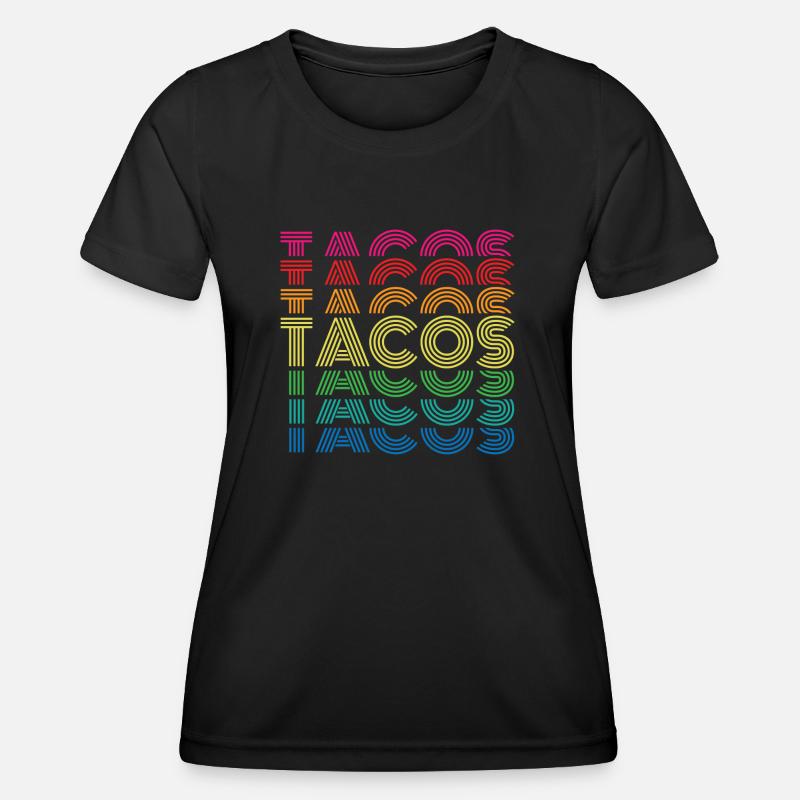Tacos - Women's Functional T-Shirt - black