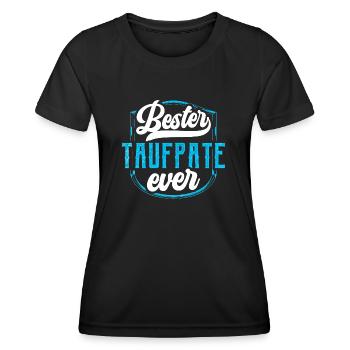 Bester Taufpate Ever Taufged - Frauen Funktions-T-Shirt - Schwarz - Vorne - AI Model Female 172 light (172cm)