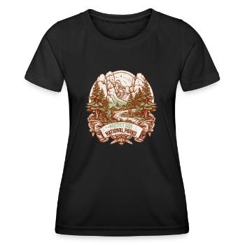 Protect our national parks - Women's Functional T-Shirt - black - Front - AI Model Female 172 light (172cm)