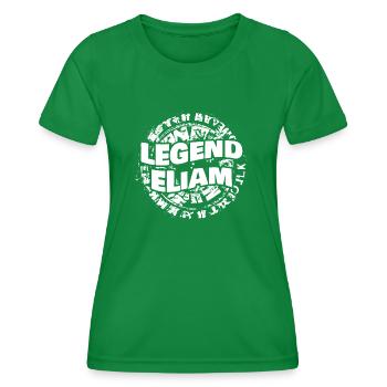 Man Eliam - Women's Functional T-Shirt - kelly green - Front - AI Model Female 172 dark (172cm)