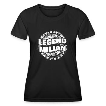 Milian as a man - Women's Functional T-Shirt - black - Front - AI Model Female 172 light (172cm)