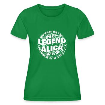 Mme Alica - T-shirt sport Femme - vert - Devant - AI Model Female 172 dark (172cm)