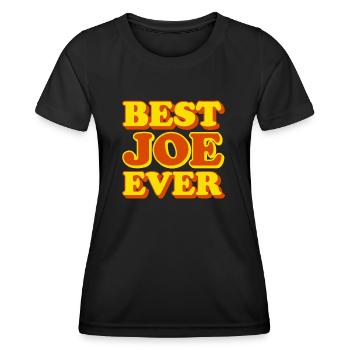 Lustiges Geschenk mit Vornamen Joe - Frauen Funktions-T-Shirt - Schwarz - Vorne - AI Model Female 172 light (172cm)