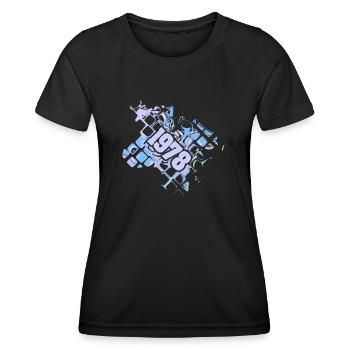 Ordinateur 1978 - T-shirt sport Femme - noir - Devant - AI Model Female 172 light (172cm)