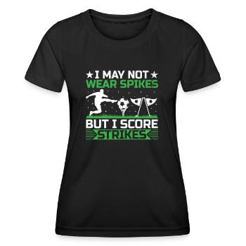 Footgolf Player Foot Golf Playing Footgolfers Foot - Women's Functional T-Shirt - black - Front - AI Model Female 172 light (172cm)