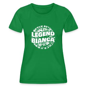 Frau Bianca - Frauen Funktions-T-Shirt - Kelly Green - Vorne - AI Model Female 172 dark (172cm)