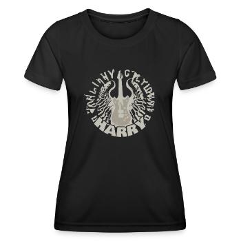 Harry de guitare - T-shirt sport Femme - noir - Devant - AI Model Female 172 light (172cm)