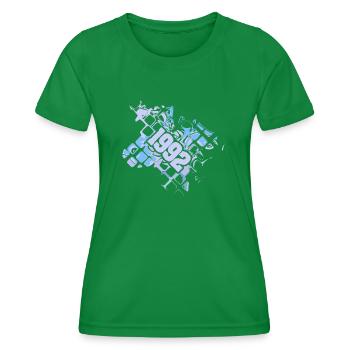 Nerd 1992 - T-shirt sport Femme - vert - Devant - AI Model Female 172 dark (172cm)