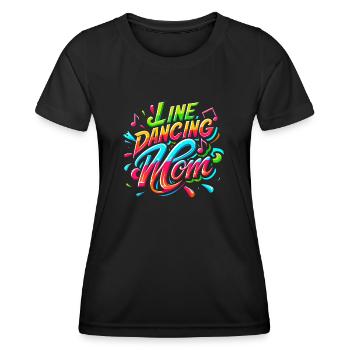 Mama tanzt Danse en ligne Maman - T-shirt sport Femme - noir - Devant - AI Model Female 172 light (172cm)
