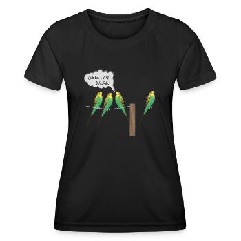 lustiges wlan - Frauen Funktions-T-Shirt - Schwarz - Vorne - AI Model Female 172 light (172cm)