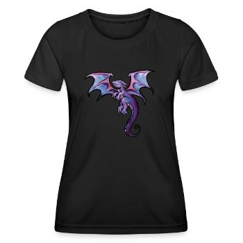 dragon - T-shirt sport Femme - noir - Devant - AI Model Female 172 light (172cm)