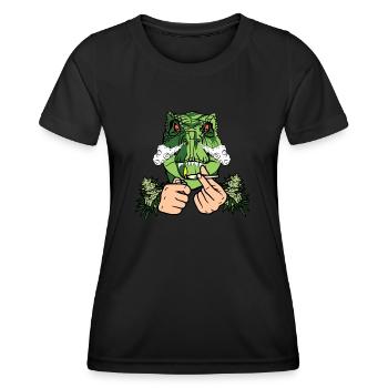 Smoking Rex! - Women's Functional T-Shirt - black - Front - AI Model Female 172 light (172cm)