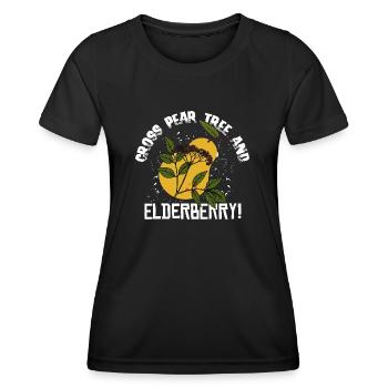 Sureau de poirier! - Denglish dit Denglish - T-shirt sport Femme - noir - Devant - AI Model Female 172 light (172cm)