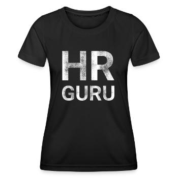 HR Guru - Women's Functional T-Shirt - black - Front - AI Model Female 172 light (172cm)