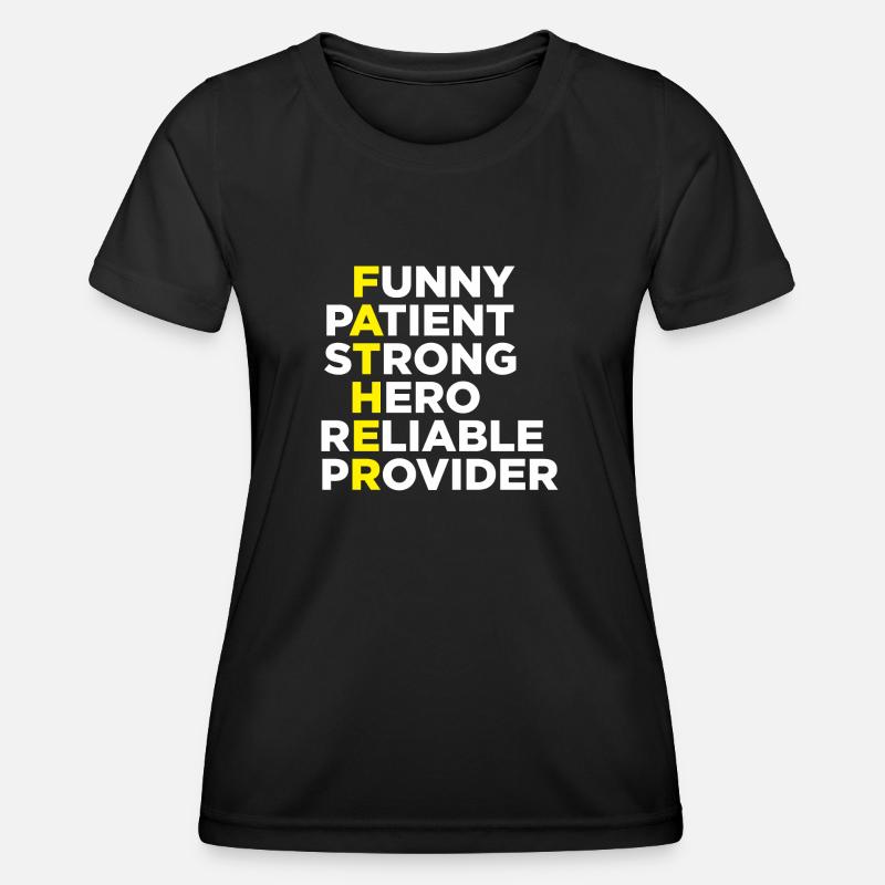 FATHER MEANING - Women's Functional T-Shirt - black