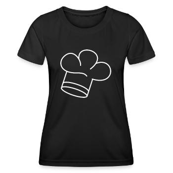 Toque - T-shirt sport Femme - noir - Devant - AI Model Female 172 light (172cm)