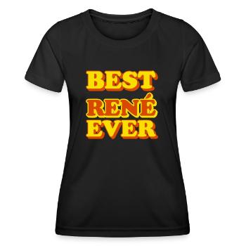 Lustiges Geschenk mit Vornamen René - Frauen Funktions-T-Shirt - Schwarz - Vorne - AI Model Female 172 light (172cm)