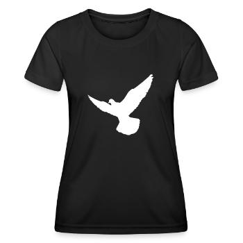 Friedenstaube - Frauen Funktions-T-Shirt - Schwarz - Vorne - AI Model Female 172 light (172cm)
