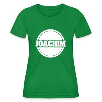Joachim comme prénom - T-shirt sport Femme - vert - Devant - AI Model Female 172 dark (172cm)