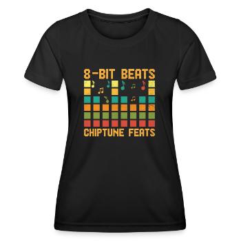 Chiptune Music Lover Groove zu den Bleeps und Bloo - Frauen Funktions-T-Shirt - Schwarz - Vorne - AI Model Female 172 light (172cm)